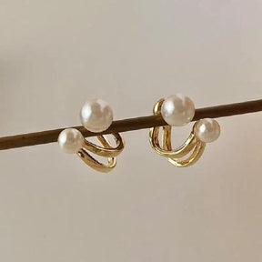 Brinco de Pérola Dourado
