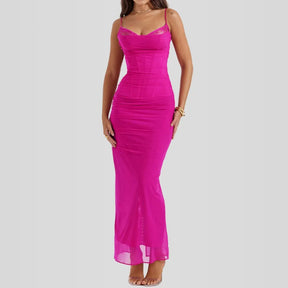 Vestido Longo Slim Fit - Modelo Nhayra