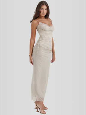 Vestido Longo Slim Fit - Modelo Nhayra