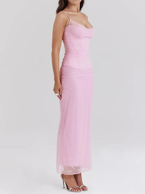 Vestido Longo Slim Fit - Modelo Nhayra