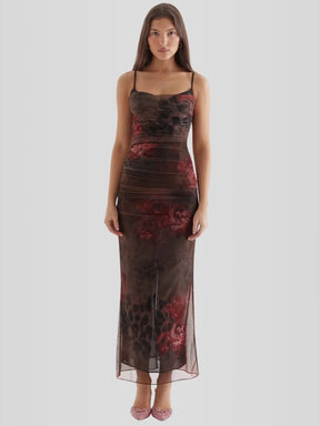 Vestido Longo Slim Fit - Modelo Nhayra