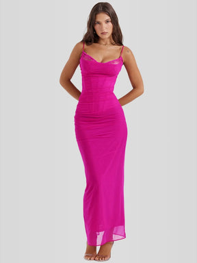Vestido Longo Slim Fit - Modelo Nhayra