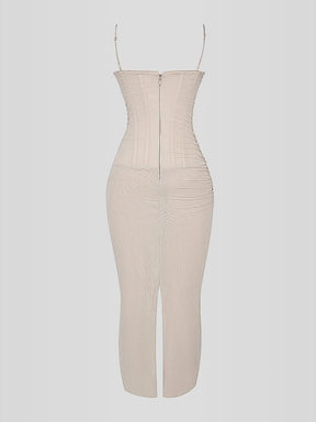 Vestido Longo Slim Fit - Modelo Nhayra
